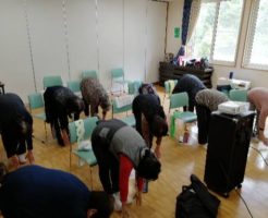 女性のための膝痛、腰痛　予防教室　帯広市内開催しました。