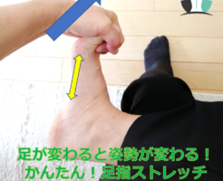 美しい姿勢を手にいれよう！かんたん足指ストレッチ体操～