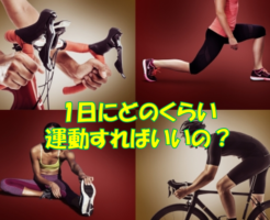 一日にどのくらい運動すればいいの？
