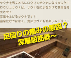 足回りの痛みの原因？深層屈筋群～