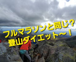 フルマラソンと同じ？登山ダイエット〜！