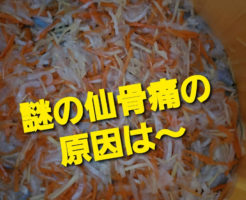 謎の仙骨痛の原因は〜