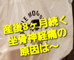 産後8ヶ月続く坐骨神経痛の原因は〜